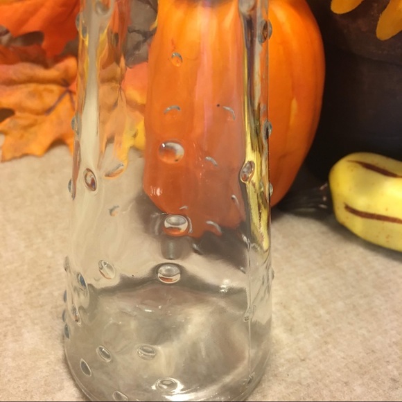 IKEA Tapered Clear Bubble Glass Vase - Picture 2 of 3